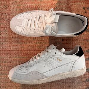 Alohas Tb.490 White With Black Detail Leather Sneaker
